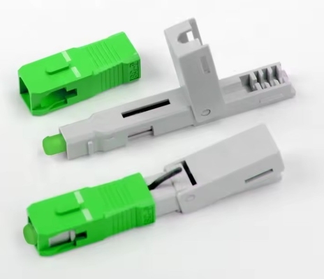 Conjunto de conector rápido FTTH SC APC para instalación de campo de fibra óptica con baja pérdida de señal