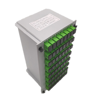 Pérdida de retorno dB ≥50 Fibra óptica Cassette de separación PLC 1x64 SC UPC para el rendimiento