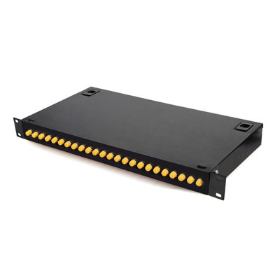 Placa laminada en frío de 24 puertos ST UPC Corning Fibra óptica ZTE FTTH Panel de parche para red