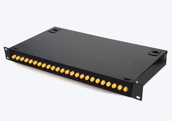 Placa laminada en frío de 24 puertos ST UPC Corning Fibra óptica ZTE FTTH Panel de parche para red