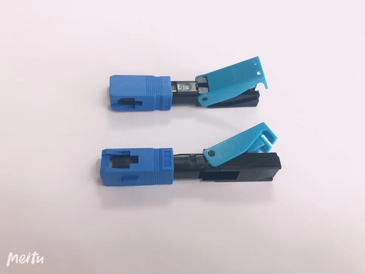 FTTH SC APC SC UPC Conector rápido de ensamblaje de campo para la red FTTH FTTB FTTX 3 veces