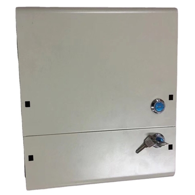 Cabinet de telecomunicaciones de 2 puertas de hierro al aire libre con separador de PLC y salto de cola de cerdo sin fibra óptica