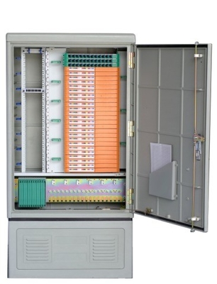 Telecomunicaciones Cabinet de fibra óptica de 144 núcleos montado en la pared exterior con divisor