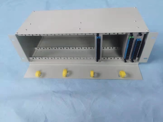 4U 19 &quot;Rack montado Fibra óptica splitter gabinete para 1x2 1x4 1x8 tecnología avanzada