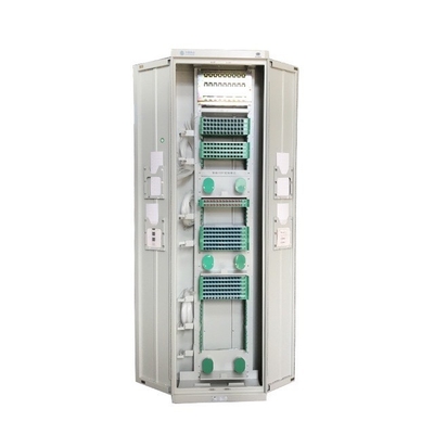 Caja de terminales de fibra óptica exterior para 96 144 288 Cables de fibra en el gabinete de conexión cruzada