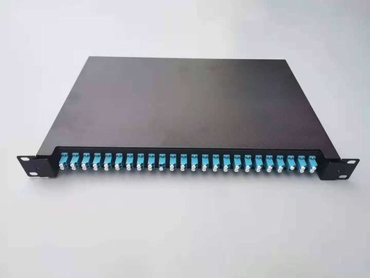 Cuadro de distribución óptica ODF FTTX 19 pulgadas con bastidor montado 24 núcleos para conexiones FTTX