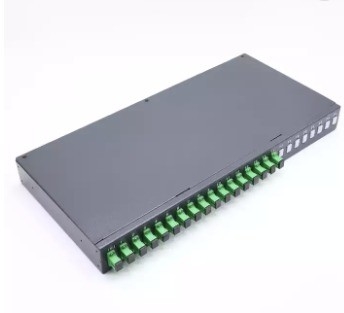 SM/MM/OM3 Tipo de fibra 2x4 Splitter óptico 2x32 PLC para 19 pulgadas de montaje de rack Splitter de fibra