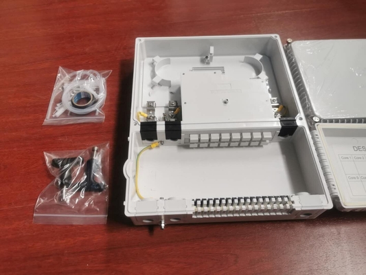 Dos puertas 3 en 8 núcleo 16 núcleo caja odp punto de distribución de fibra óptica sólida para la red