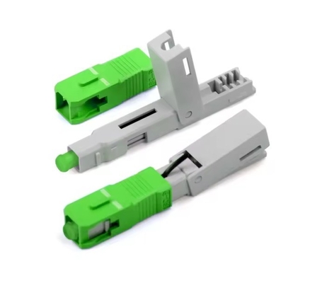 Conjunto de conector rápido FTTH SC APC para instalación de campo de fibra óptica con baja pérdida de señal