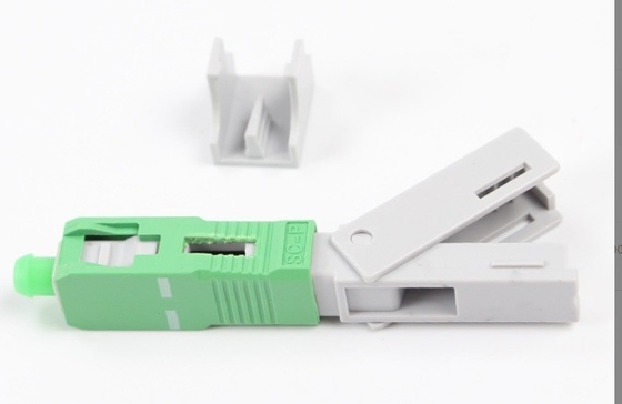 Conjunto de conector rápido FTTH SC APC para instalación de campo de fibra óptica con baja pérdida de señal