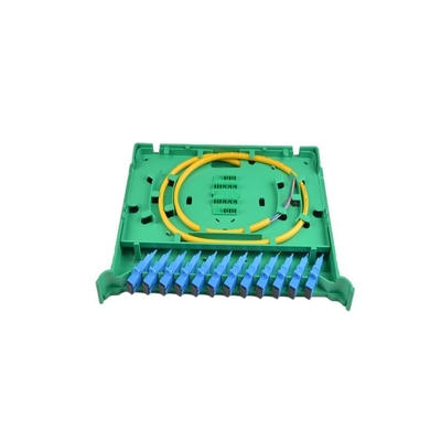 Marco de distribución de fibra óptica mini para exteriores de 12 núcleos con bandeja de empalme de fibra versátil