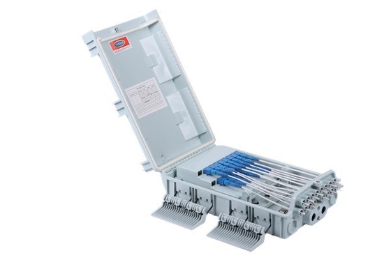 FTTX ODB NAP FTTH 16 vías IP65 Casilla de separación de cables impermeable con material PC ABS