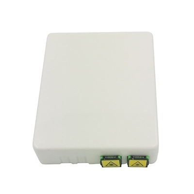 Caja de panel de conexión de mini fibra óptica FTTH montada en la pared con 2 puertos y cola de cerdo SC/APC