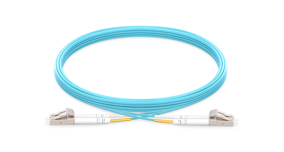 Conector LC Cordón de parche de fibra óptica para tipos de fibra multimodo y transmisión de datos