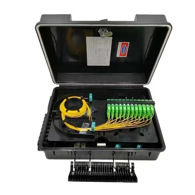 Mini PLC Splitter Fiber Distribution Box 32/48 Núcleo ABS NAP IP68 2PCS 1X16 o 48 Adaptador