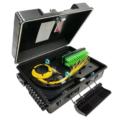 Mini PLC Splitter Fiber Distribution Box 32/48 Núcleo ABS NAP IP68 2PCS 1X16 o 48 Adaptador
