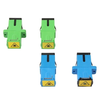 SC APC SC UPC SX Adaptador de fibra óptica de una pieza sin brida para transmisión de señal