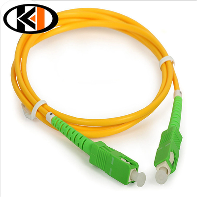 Tipo de fibra de telecomunicaciones SM LSZH 2 mm cable de parche con baja pérdida y opciones de longitud