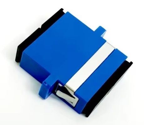 Adaptador de fibra óptica SC Adaptadores ópticos dúplex de modo único con conector SC de obturador