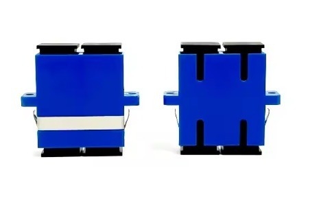 Adaptador de fibra óptica SC Adaptadores ópticos dúplex de modo único con conector SC de obturador
