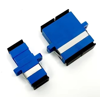 Adaptador de fibra óptica SC Adaptadores ópticos dúplex de modo único con conector SC de obturador