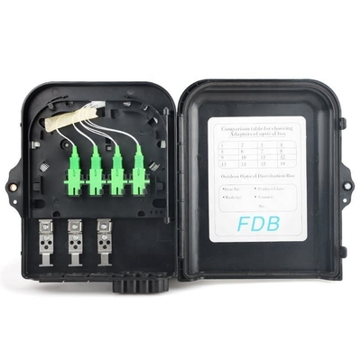 Caja de distribución de fibra FDB FTTH impermeable 8 núcleo Nap ftth para comunicación sin fisuras