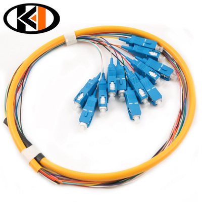 SC UPC Modo único 1.5M Pigtail de fibra óptica simple para un amplio rango de temperaturas de -40-70 °C