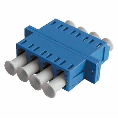 Adaptador de fibra óptica FTTH LC Cuad Flange Coupler 4 LC para 40 a 85 Temp Compatibilidad