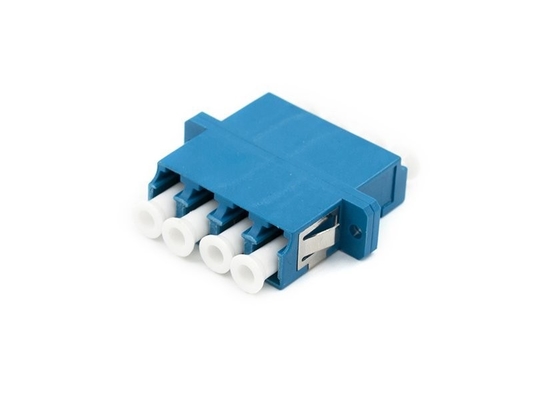 Adaptador de fibra óptica FTTH LC Cuad Flange Coupler 4 LC para 40 a 85 Temp Compatibilidad