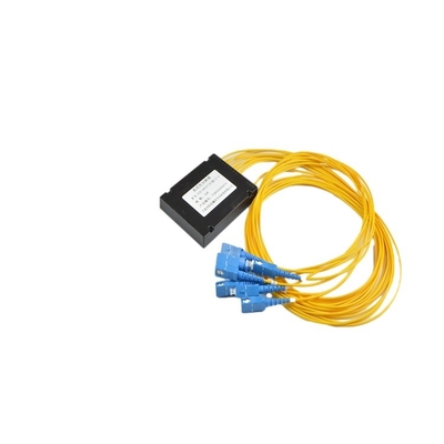 Red 4G ABS Tipo de caja de plástico Fibra óptica PLC Splitter con conector SC/APC LC/APC para PON FTTX y CATV