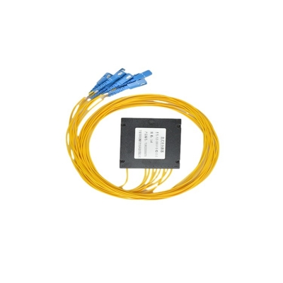Red 4G ABS Tipo de caja de plástico Fibra óptica PLC Splitter con conector SC/APC LC/APC para PON FTTX y CATV
