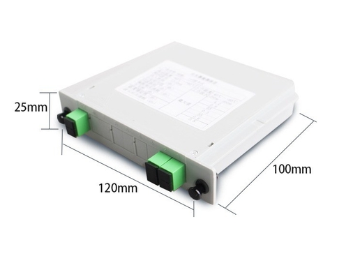Tipo de Fibra G657 personalizado 2x1 Splitter de tarjetas 1 * 2 para el gabinete de fibra óptica de red 4G