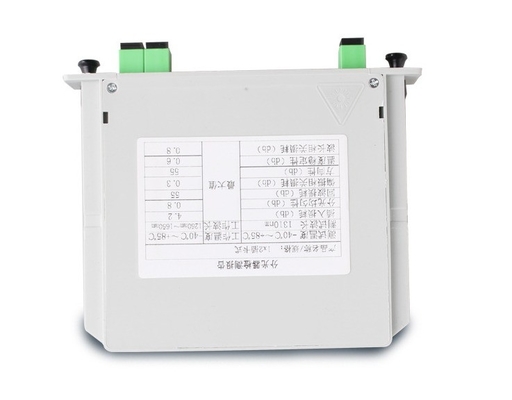 Tipo de Fibra G657 personalizado 2x1 Splitter de tarjetas 1 * 2 para el gabinete de fibra óptica de red 4G