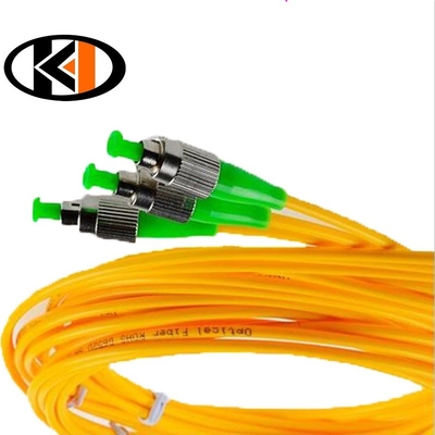 SC FC ST LC UPC Cordón de parche de fibra óptica de 3.0 mm Simplex OM3 OM4 LC para equipos de telecomunicaciones
