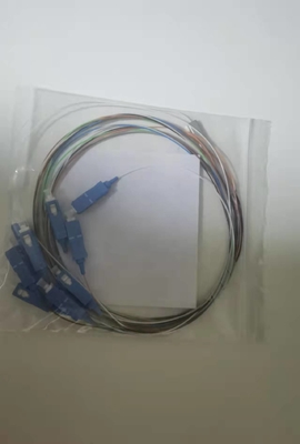 1260-1650nm longitud de onda de operación Fibra óptica PLC Splitter 1x9 para red desequilibrada