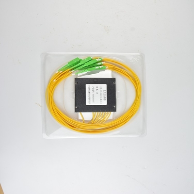 1260-1650nm 1*2 1*4 1*8 1*16 1*32 1*64 FTTH Fibra óptica PLC Splitter Cassette Conectores tipo SC