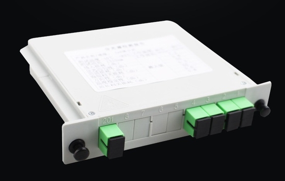 3G Network PLC Splitter 1x4 SC UPC con longitud de onda operativa de 1260-1650nm en caja FTTH