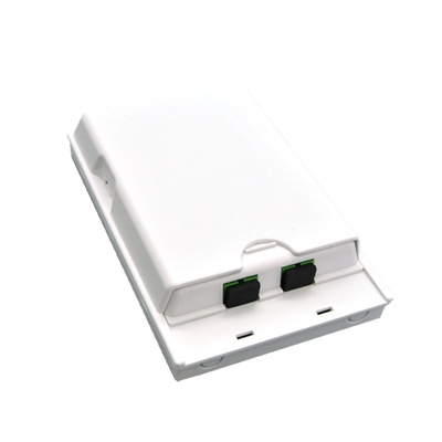2 Port Splitter Caja de terminales de fibra óptica para entradas de cables normales Fácil instalación