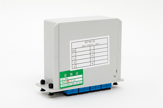 Transmisión de señales de fibra PLC Splitter 1x16 LGX SC APC UPC para la solución de ahorro de espacio