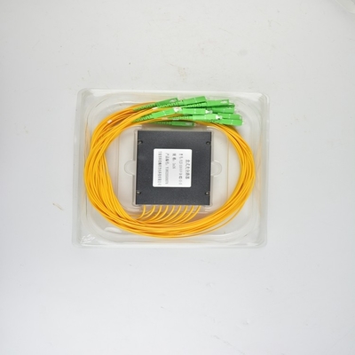 3- Splitter de PLC de fibra óptica de red 1x4 2x8 16x32 Caja de módulo ABS Conector óptico pasivo