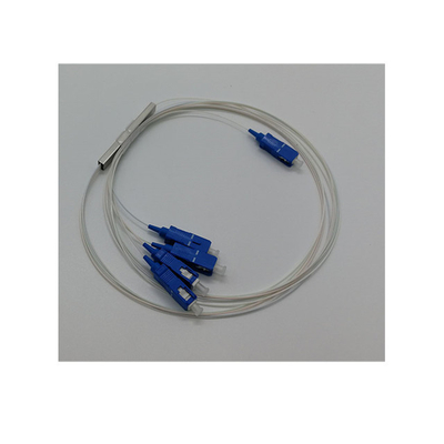 Conector LC Mini módulo tubo de acero Tipo 1 * 4 PLC splitter para la transmisión de señales de fibra