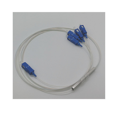 Conector LC Mini módulo tubo de acero Tipo 1 * 4 PLC splitter para la transmisión de señales de fibra