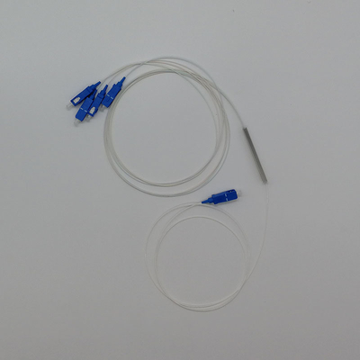 Conector LC Mini módulo tubo de acero Tipo 1 * 4 PLC splitter para la transmisión de señales de fibra