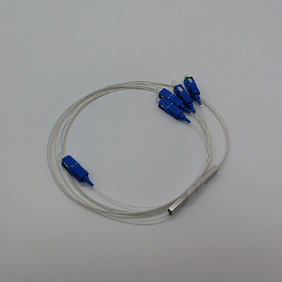 Conector LC Mini módulo tubo de acero Tipo 1 * 4 PLC splitter para la transmisión de señales de fibra