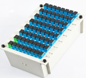 Pérdida de retorno dB ≥50 Fibra óptica Cassette de separación PLC 1x64 SC UPC para el rendimiento