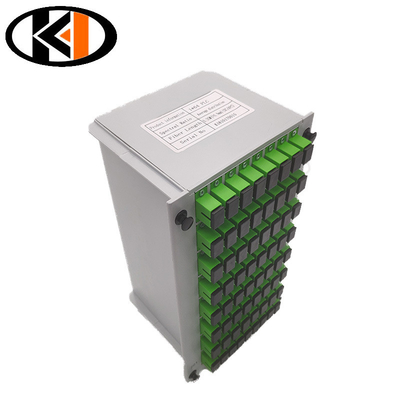 Pérdida de retorno dB ≥50 Fibra óptica Cassette de separación PLC 1x64 SC UPC para el rendimiento