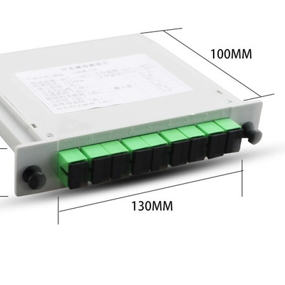 Telecomunicaciones FAT y FTD FTTH Fibra de separación con WDM Tipo de caja PLC Splitter 1x8 SC APC