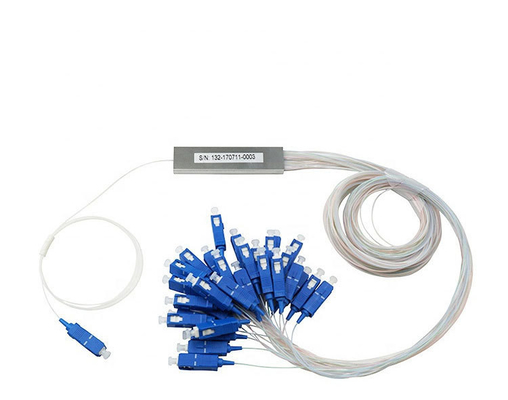1M/1.5M G657A Fibra óptica PLC Splitter 1x2 1x4 1x8 1x16 para el tipo de conector SC/FC/LC/ST