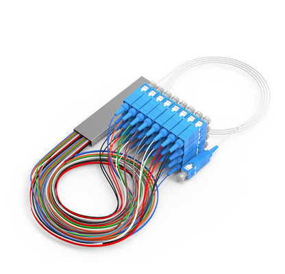 1M/1.5M G657A Fibra óptica PLC Splitter 1x2 1x4 1x8 1x16 para el tipo de conector SC/FC/LC/ST