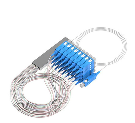 1M/1.5M G657A Fibra óptica PLC Splitter 1x2 1x4 1x8 1x16 para el tipo de conector SC/FC/LC/ST